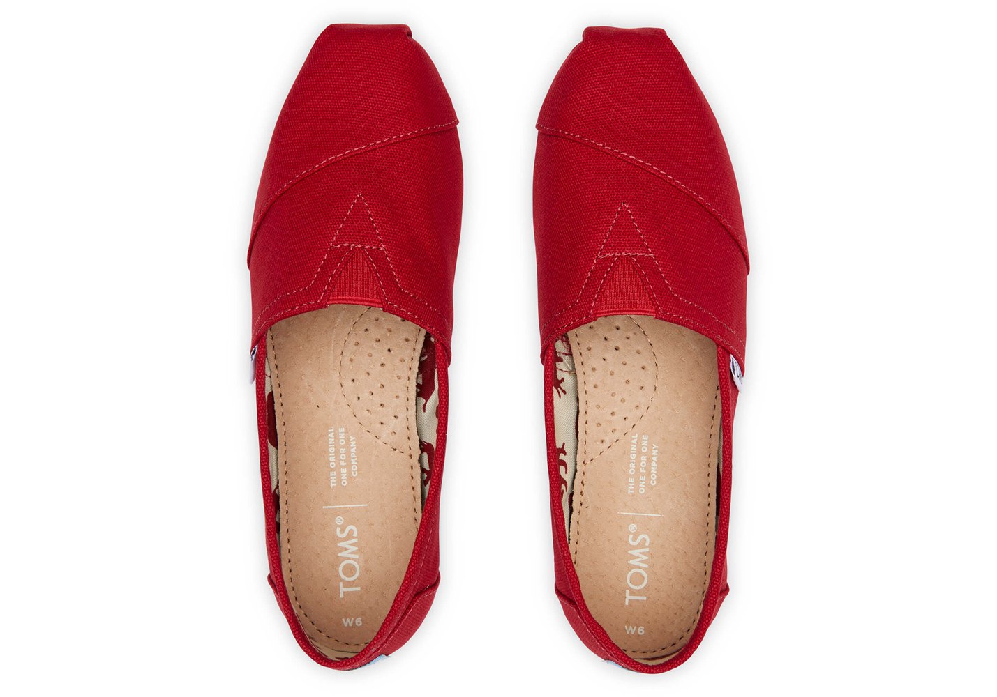 Toms Alpargata Canvas Espadrille Red - Womens - 30945-VPEI